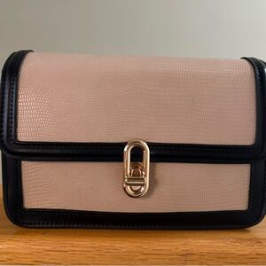 Chic Black and Tan Crossbody Bag